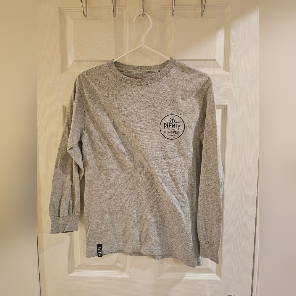 Plenty Gray Long Sleeve Shirt Men (S)